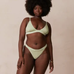 Discount Bamboo Triangle BH und String/Slip Set - Ohne Bügel|Bralettes