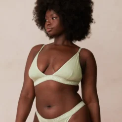 Discount Bamboo Triangle BH und String/Slip Set - Ohne Bügel|Bralettes