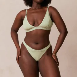 Discount Bamboo Triangle BH und String/Slip Set - Ohne Bügel|Bralettes