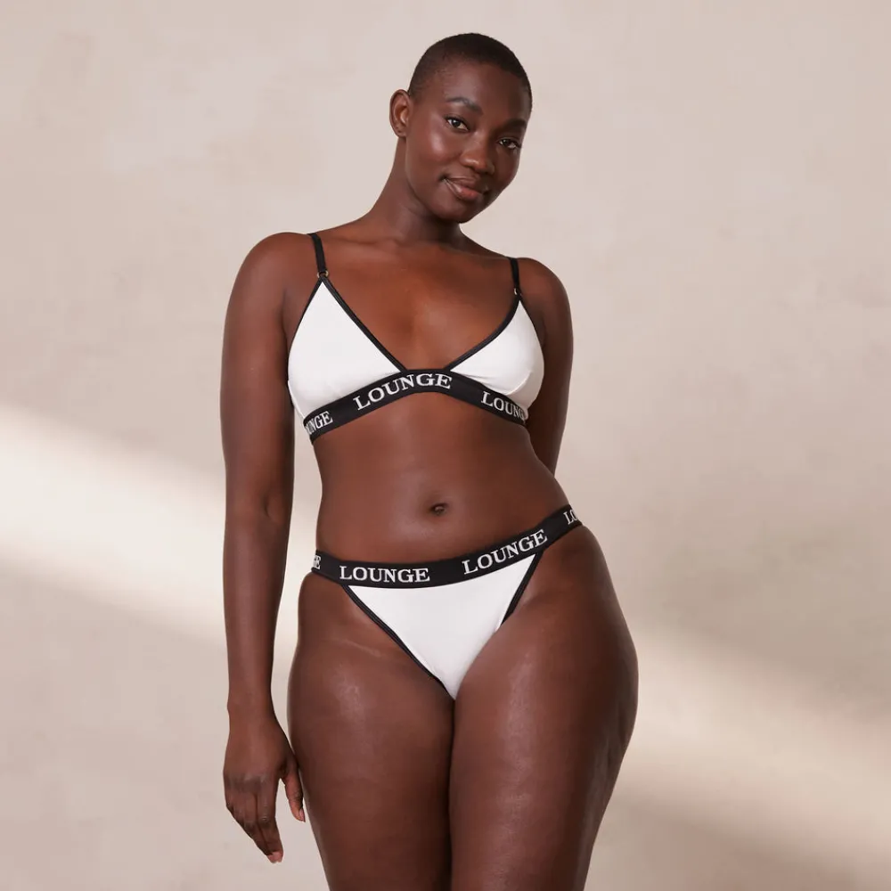 Sale Bamboo Triangle BH und String/Slip Set - Ohne Bügel|Bralettes