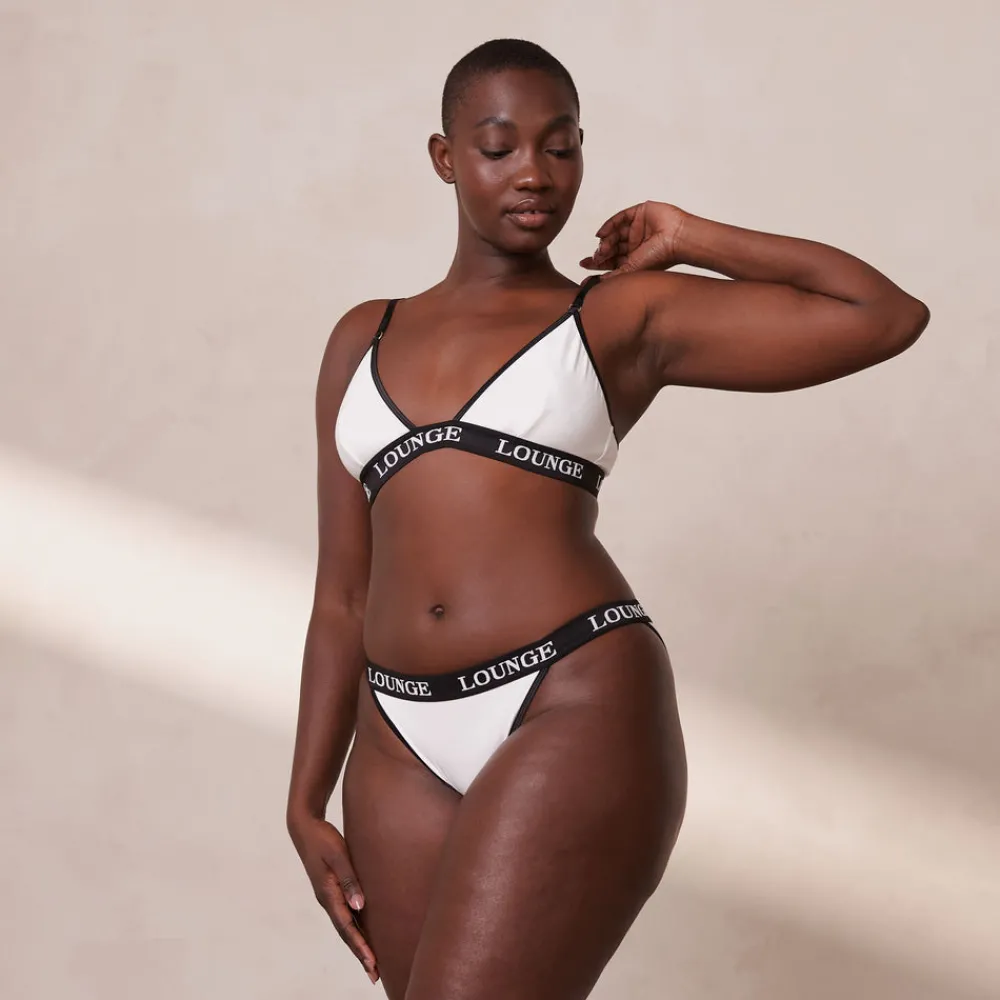 Sale Bamboo Triangle BH und String/Slip Set - Ohne Bügel|Bralettes