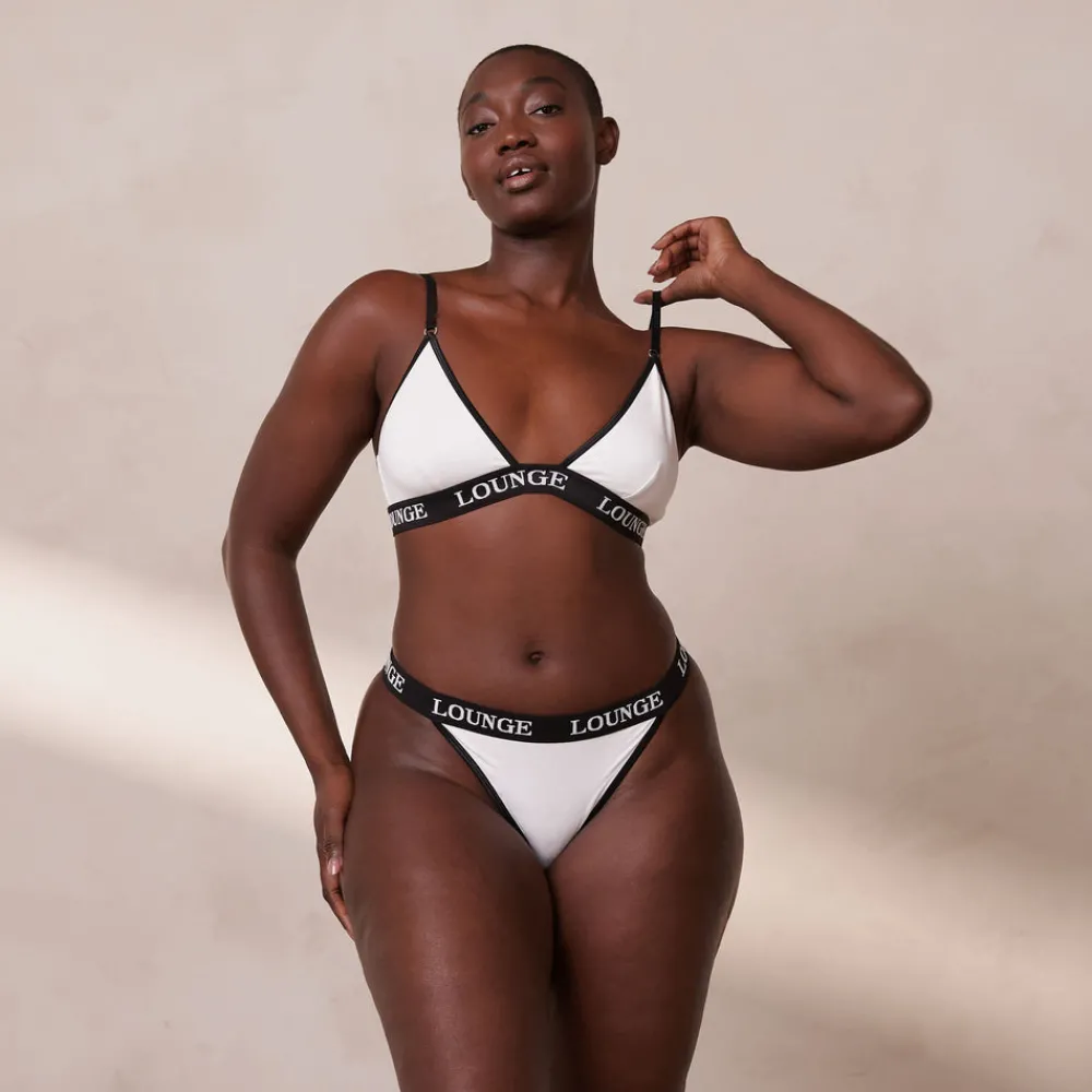 Sale Bamboo Triangle BH und String/Slip Set - Ohne Bügel|Bralettes