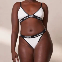 Sale Bamboo Triangle BH und String/Slip Set - Ohne Bügel|Bralettes