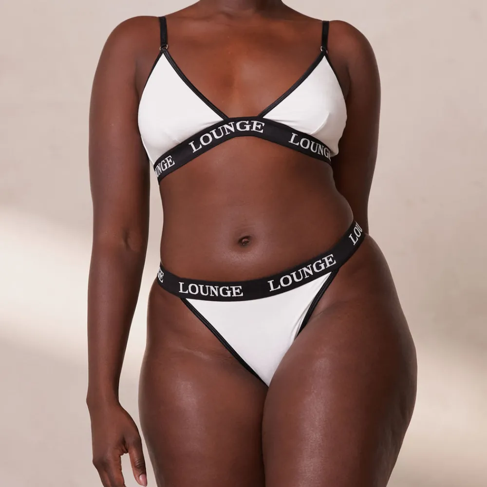 Sale Bamboo Triangle BH und String/Slip Set - Ohne Bügel|Bralettes