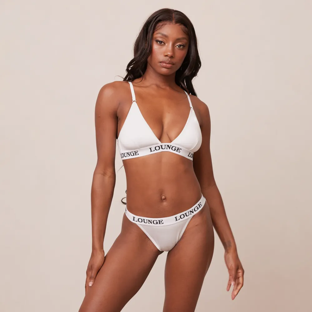 Outlet Bamboo Triangle BH und String/Slip Set - Ohne Bügel|Bralettes
