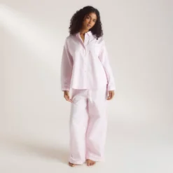 Online Bloom & Stripe Pyjamahemd - Pyjamas Sets|Pyjama-Oberteile