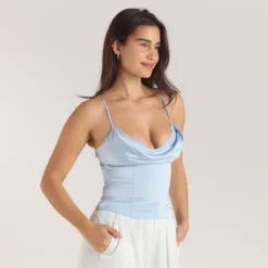 Cami mit Drapiertem Ausschnitt - T-Shirts Und Oberteile