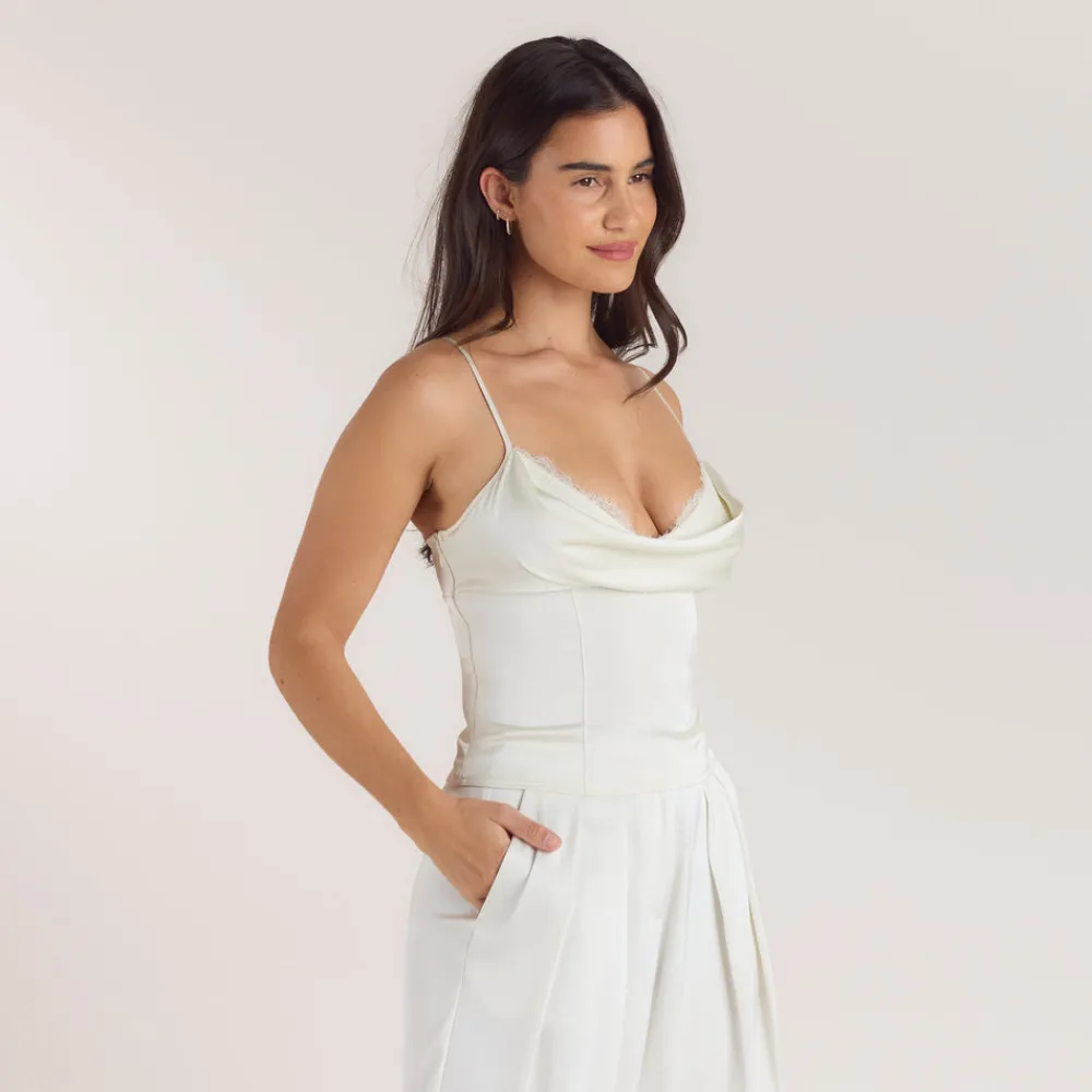 Sale Cami mit Drapiertem Ausschnitt - T-Shirts Und Oberteile
