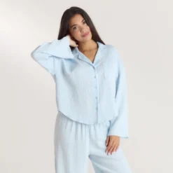 Clearance Crinkle Pyjamahemd - Pyjamas Sets|Pyjama-Oberteile