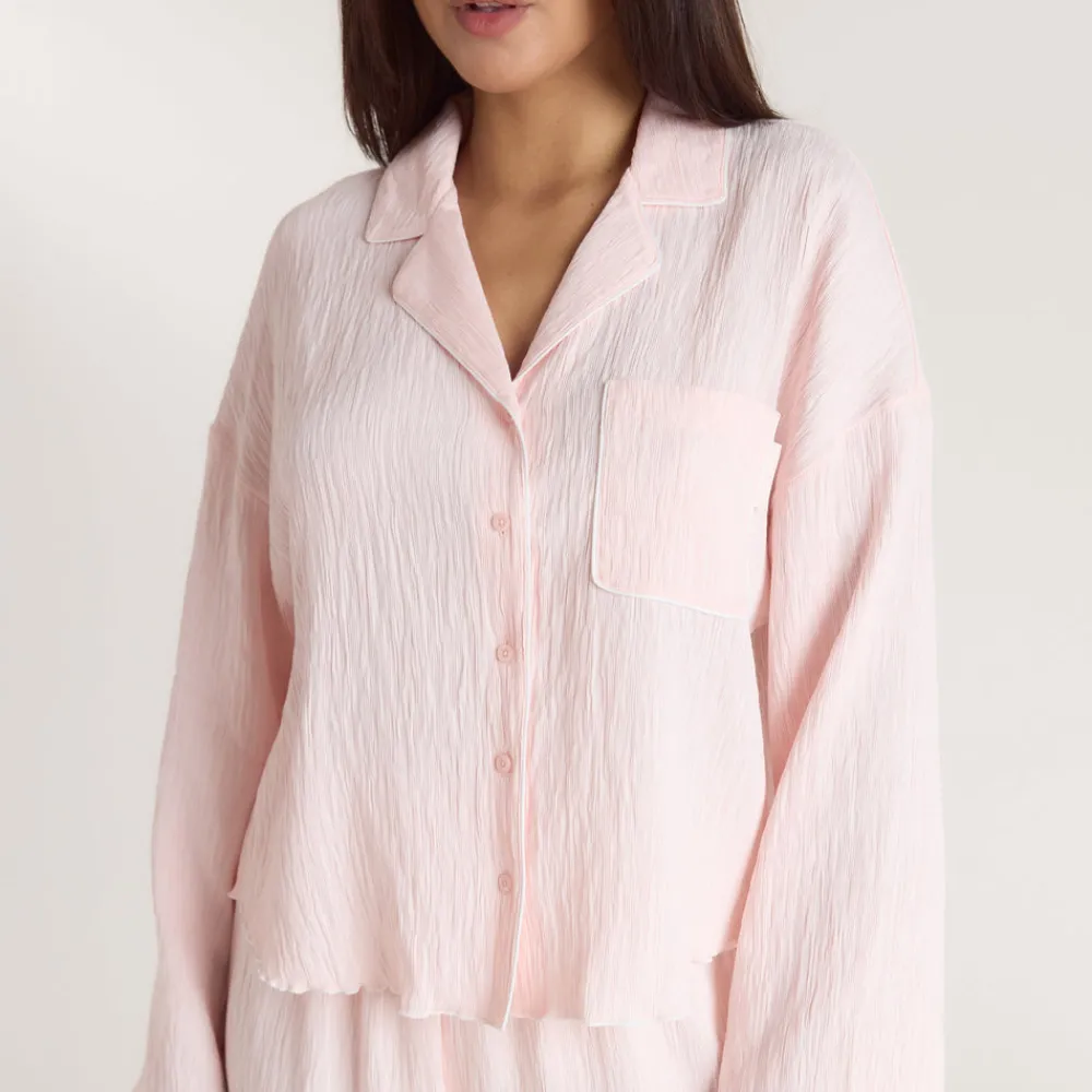 Sale Crinkle Pyjamahemd - Pyjamas Sets|Pyjama-Oberteile