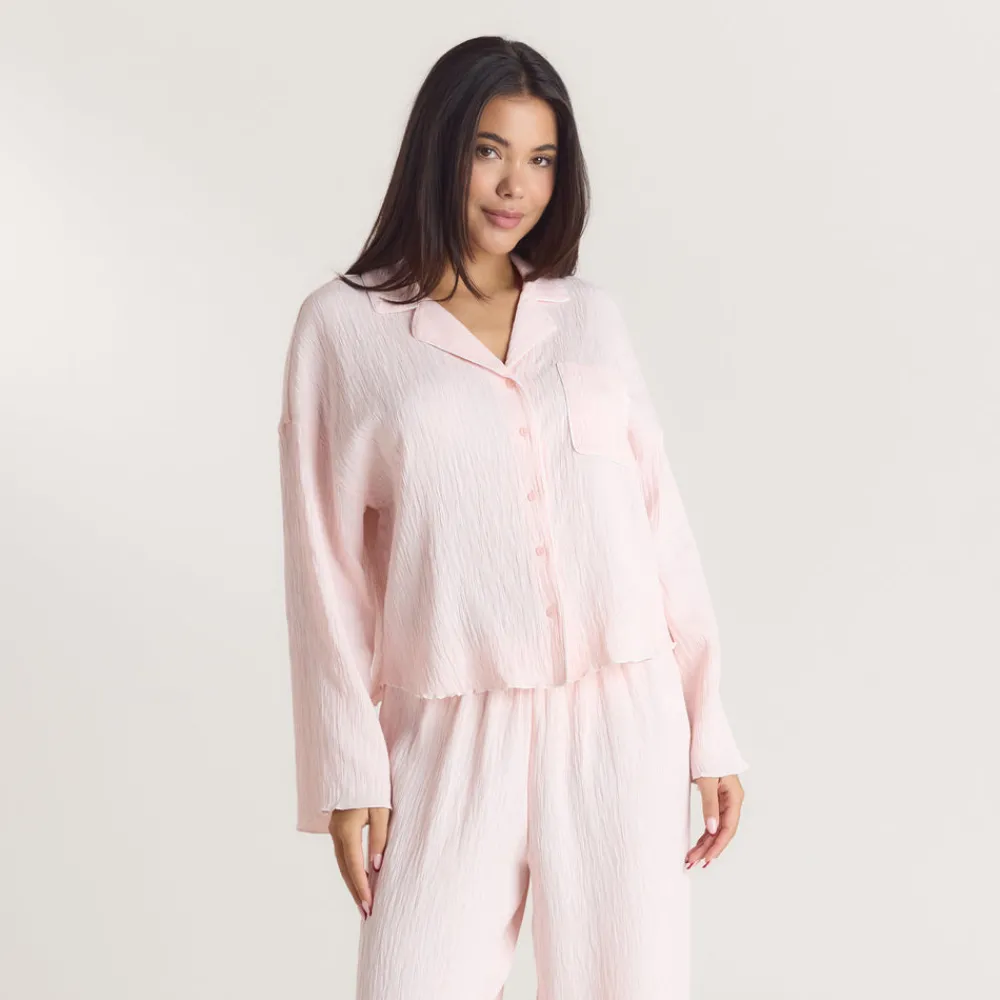 Sale Crinkle Pyjamahemd - Pyjamas Sets|Pyjama-Oberteile