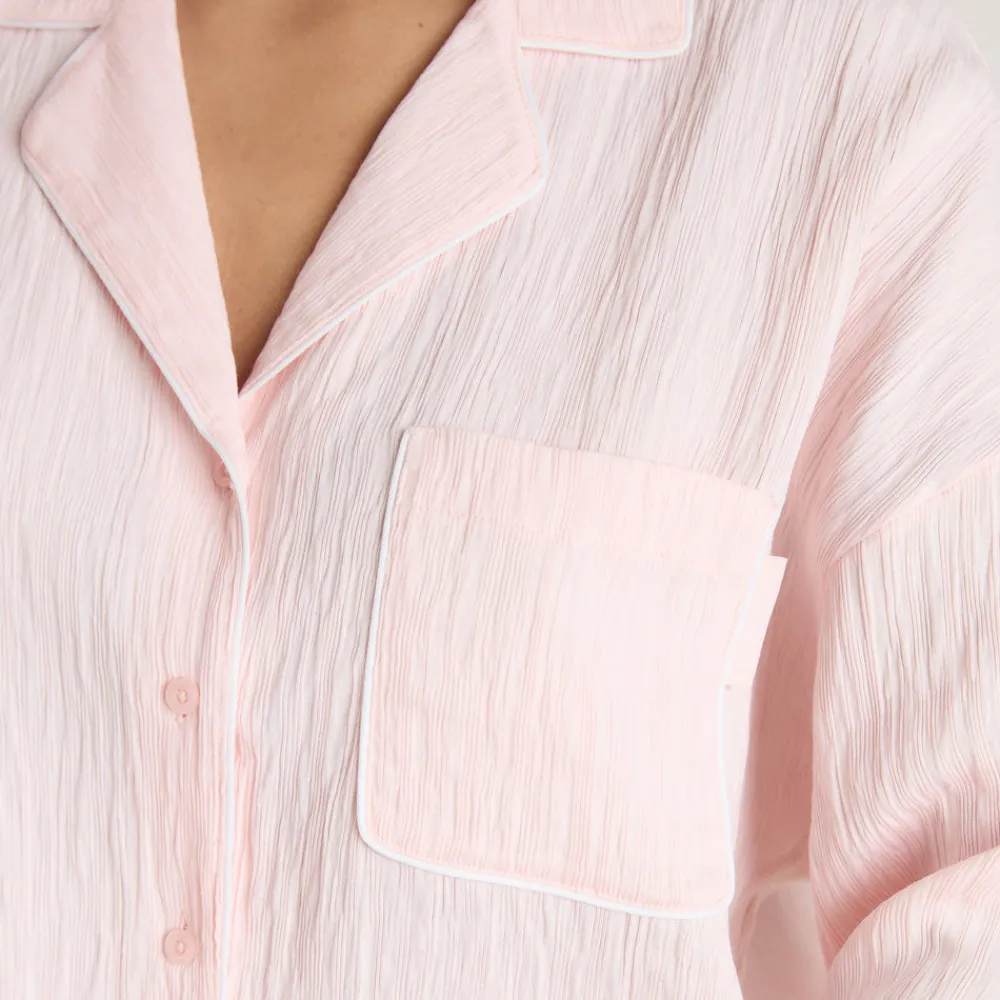 Sale Crinkle Pyjamahemd - Pyjamas Sets|Pyjama-Oberteile