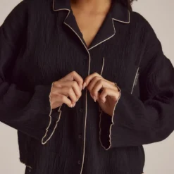 Best Crinkle Pyjamahemd - Pyjamas Sets|Pyjama-Oberteile