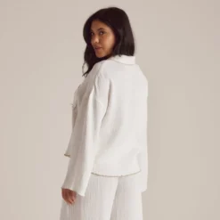 Outlet Crinkle Pyjamahemd - Pyjamas Sets|Pyjama-Oberteile