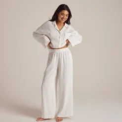 Clearance Crinkle Pyjamahose - Pyjamas Sets|Pyjama-Hosen