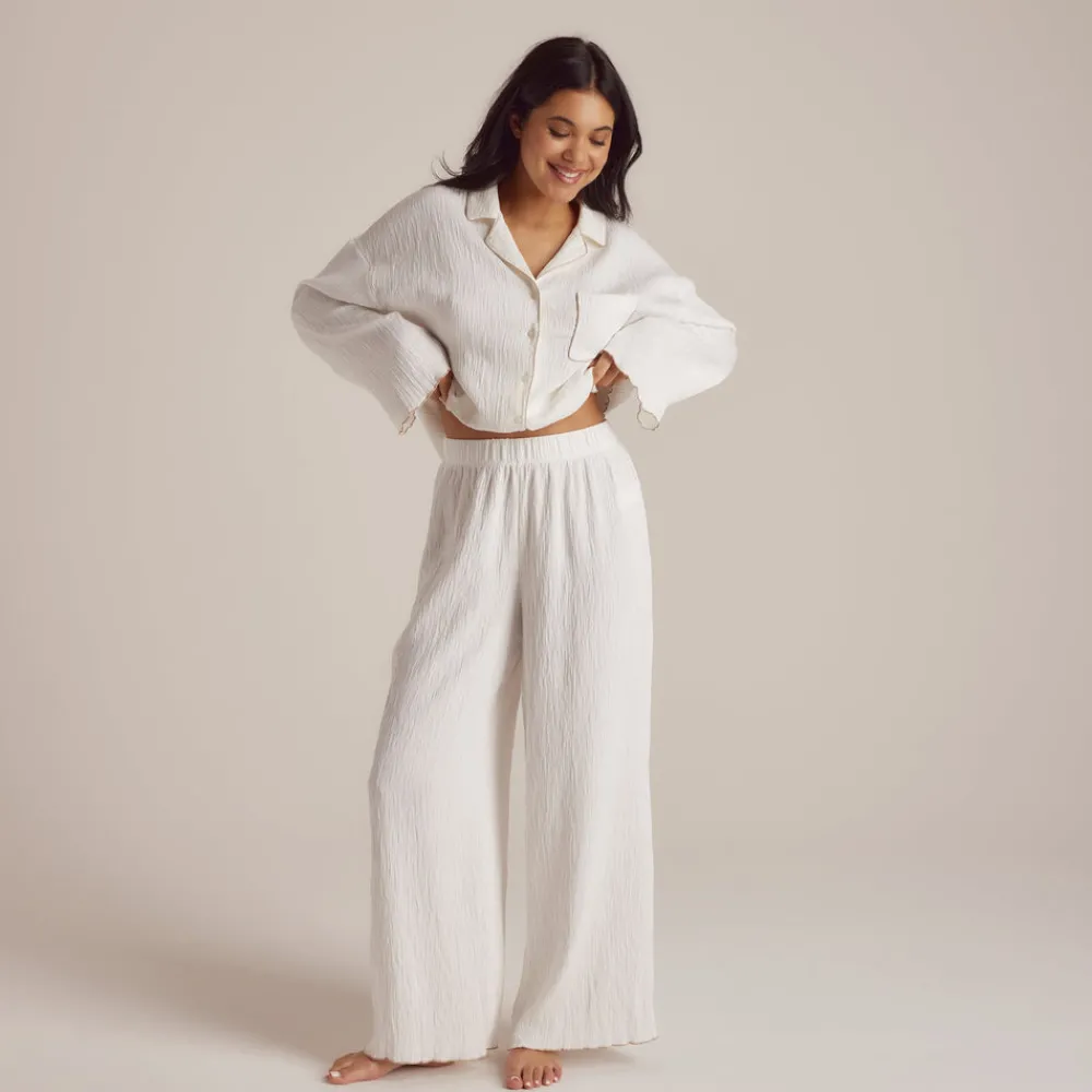 Clearance Crinkle Pyjamahose - Pyjamas Sets|Pyjama-Hosen