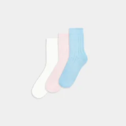 Outlet Dicke Gerippte Socken (3er-Pack) - Accessoires