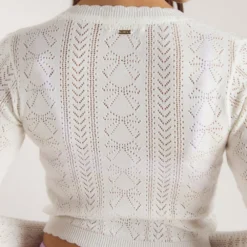Hot Feinstrickjacke mit Schleifenmuster - Strickwaren|Pullis Und Strickjacken