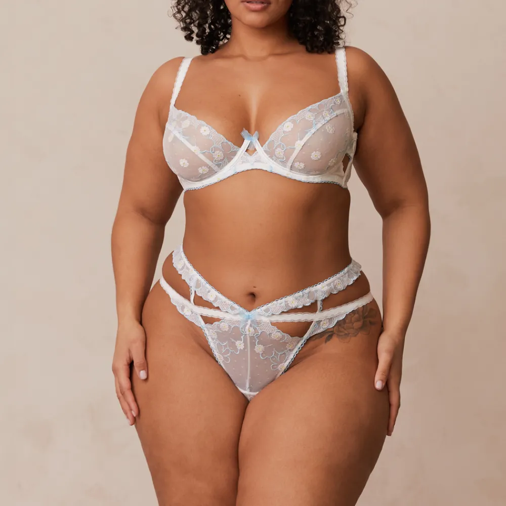 Clearance Fleur Balcony Bra und String Set - Mit Bügel|Balcony
