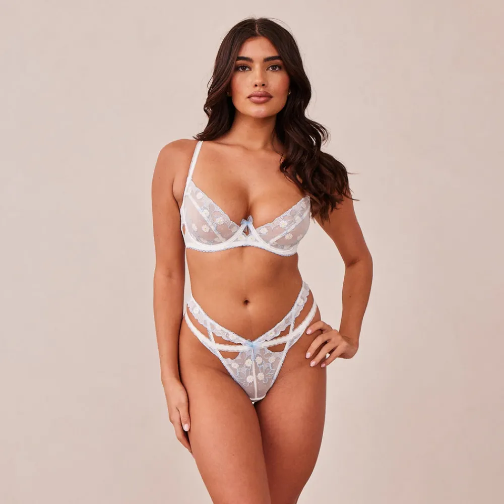 Clearance Fleur Balcony Bra und String Set - Mit Bügel|Balcony