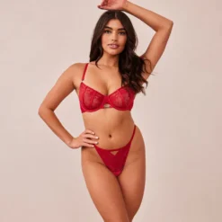 Clearance Flirt Balcony BH und String/Slip Set - Mit Bügel|Balcony