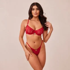 Clearance Flirt Balcony BH und String/Slip Set - Mit Bügel|Balcony