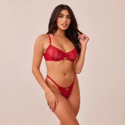 Clearance Flirt Balcony BH und String/Slip Set - Mit Bügel|Balcony