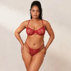 Clearance Flirt Balcony BH und String/Slip Set - Mit Bügel|Balcony