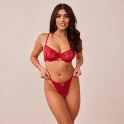 Clearance Flirt Balcony BH und String/Slip Set - Mit Bügel|Balcony