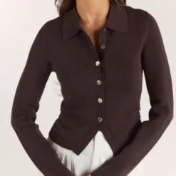 Online Gerippte Strickjacke - T-Shirts Und Oberteile|Strickwaren