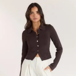 Online Gerippte Strickjacke - T-Shirts Und Oberteile|Strickwaren