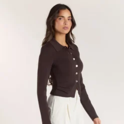 Online Gerippte Strickjacke - T-Shirts Und Oberteile|Strickwaren