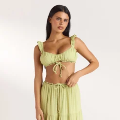 Clearance Gerüschtes Bralette (Set) - T-Shirts Und Oberteile