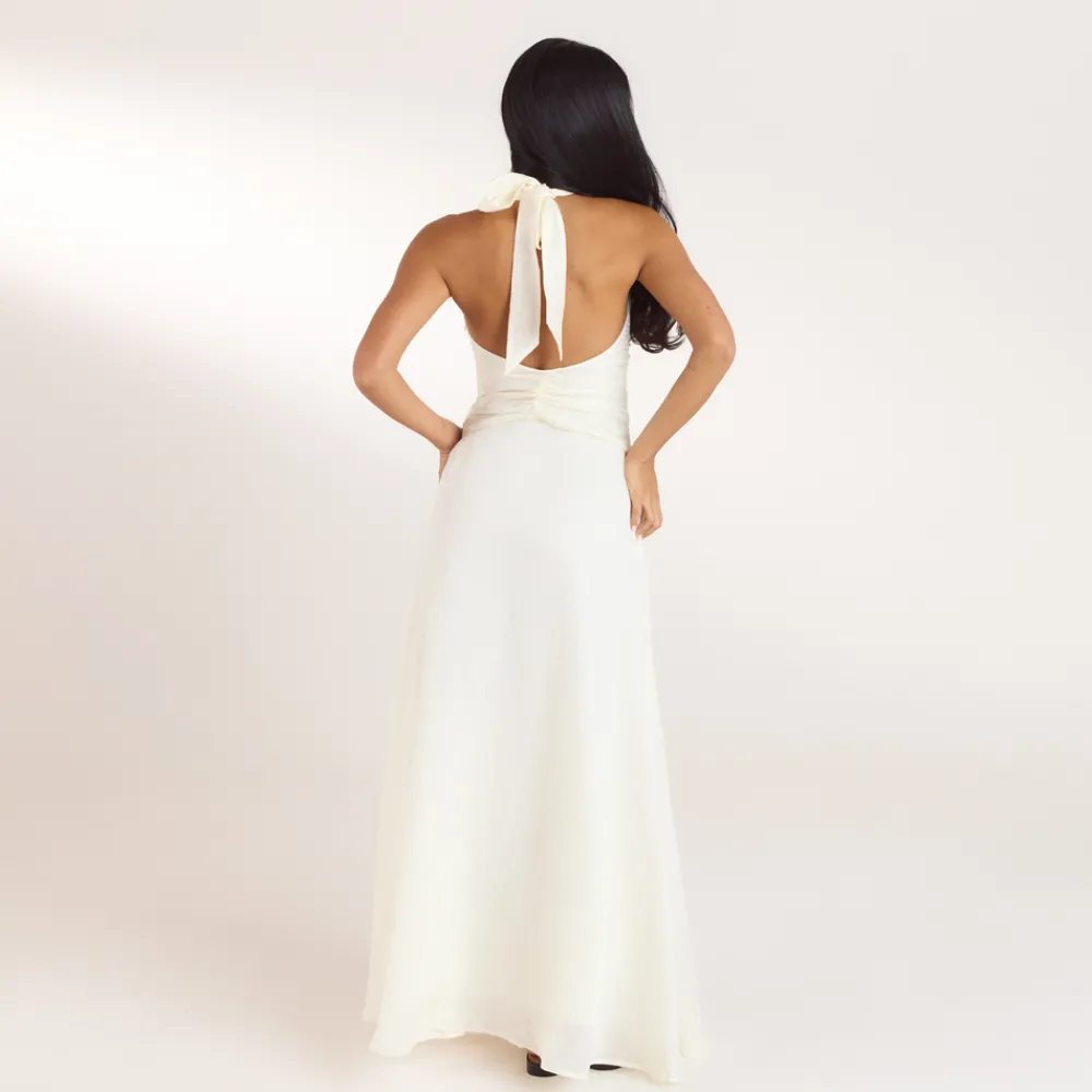 Best Gerüschtes Tencel Maxikleid - Kleider Und Röcke