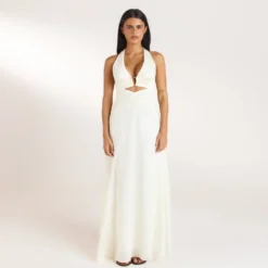 Best Gerüschtes Tencel Maxikleid - Kleider Und Röcke