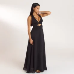 Best Gerüschtes Tencel Maxikleid - Kleider Und Röcke