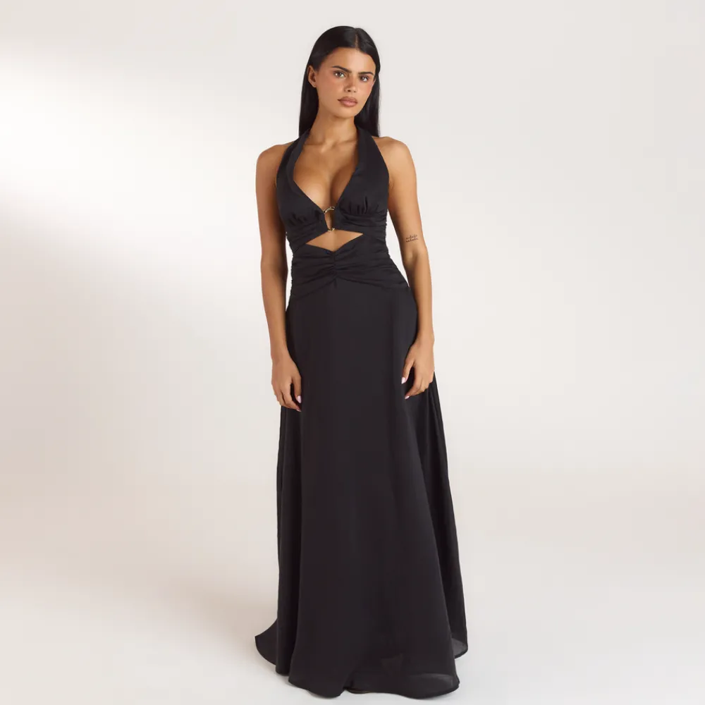 Best Gerüschtes Tencel Maxikleid - Kleider Und Röcke