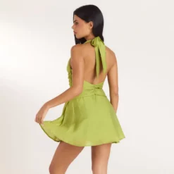 Clearance Gerüschtes Tencel Minikleid - Kleider Und Röcke