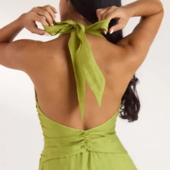 Clearance Gerüschtes Tencel Minikleid - Kleider Und Röcke