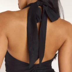 Online Gerüschtes Tencel Minikleid - Kleider Und Röcke