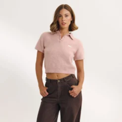 Gestrickter Poloshirt - T-Shirts Und Oberteile|Strickwaren