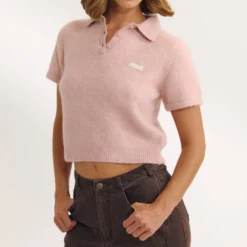 Gestrickter Poloshirt - T-Shirts Und Oberteile|Strickwaren