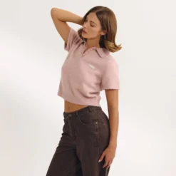 Gestrickter Poloshirt - T-Shirts Und Oberteile|Strickwaren