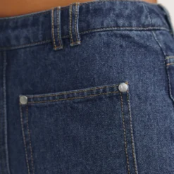Outlet Hochtaillierte Jeans mit Weitem Bein - Hosen