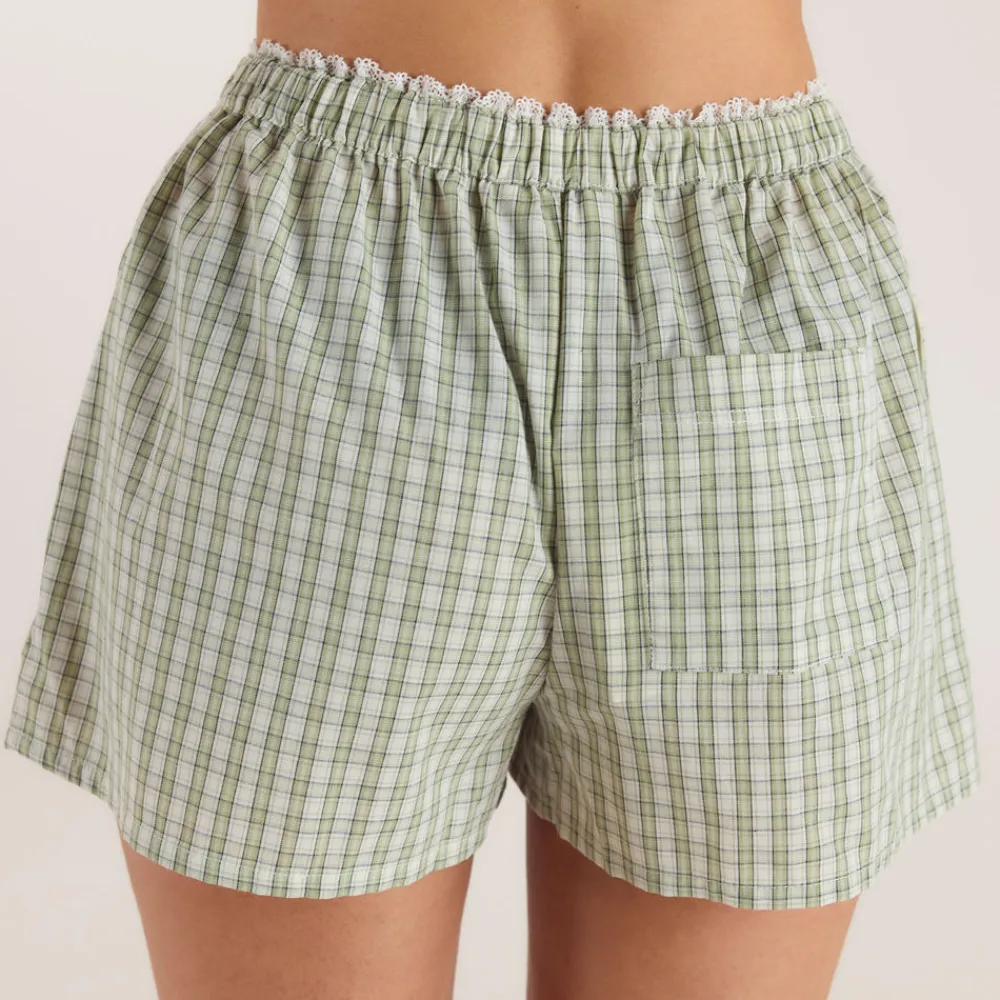 Outlet Karierte Baumwollshorts - Kurze Hose