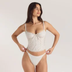 Clearance Korsetttop mit Spitzenbesatz - T-Shirts Und Oberteile
