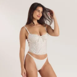 Clearance Korsetttop mit Spitzenbesatz - T-Shirts Und Oberteile