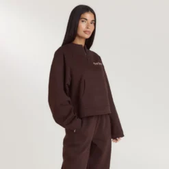New Lounge Living Pullover mit Viertel-Zip - Hoodies Und Sweatshirts