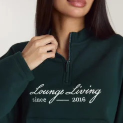 Clearance Lounge Living Pullover mit Viertel-Zip - Hoodies Und Sweatshirts