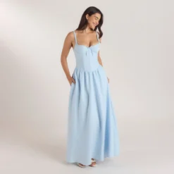 Discount Maxikleid mit Korsetterie - Kleider Und Röcke